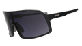 goodr wraparound sunglasses with black temples and dark lenses
