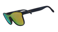 From Zero to Blitzed |black futuristic style sunglasses with amber lenses | goodr sunglasses