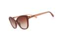 Brown sunglasses with gradient lenses on a white background