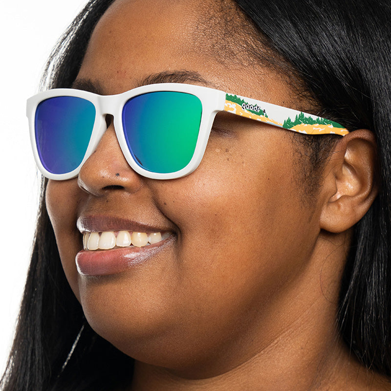 Acadia | White with forest print frames | National Parks Foundation charity sunglasses | goodr OG sunglasses