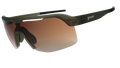 Olive green goodr sunglasses with beige lenses