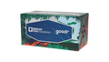 National Park Foundation & goodr foldable sunglasses case featuring illustrated forest and lake artwork.