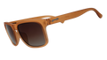 Three-quarter angle view of rich brown Grand Gs with brown-gray gradient lenses.