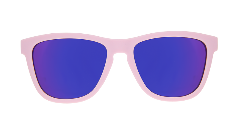 Mount Rainier | Pink with snowy mountain print frames | National Parks Foundation charity sunglasses | goodr OG sunglasses